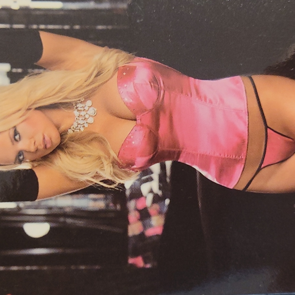 Dream girl black and pink corset and thong